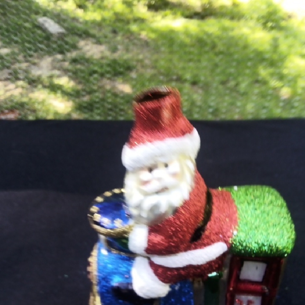 RADKO Santa Riding A Train Ornament - Picture 7 of 7